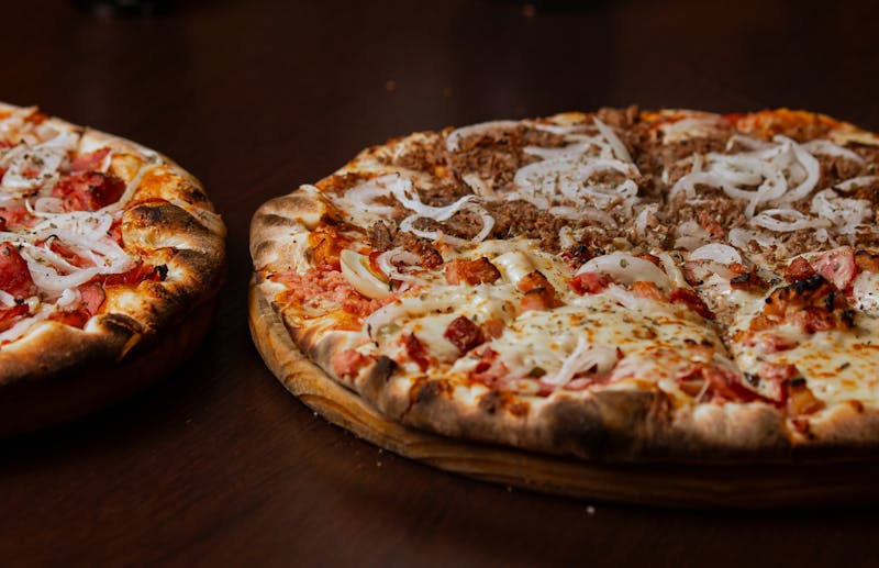 Dions BBQ Chicken Pizza with caramelized onions